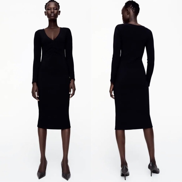 Zara | Dresses | Zara Ottoman Ribbed 